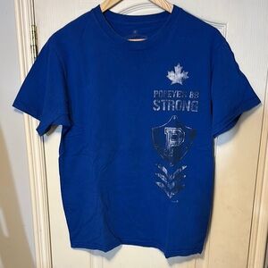 Two Popeye’s Blue Short Sleeve Crew Neck Tee M (2 t-shirts)
